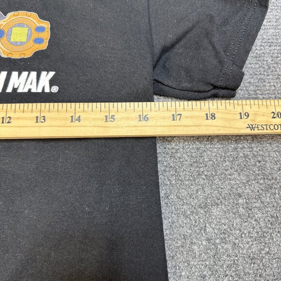 RARE Dim Mak x Digimon T-Shirt Men's S Black Steve Aoki Graphic Made in USA - Picture 6 of 7